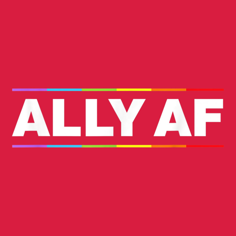 Ally Af Pride Rainbow Shirt  Proud Lgbtq Ally Tshirt Premium Hoodie by minhPixels | Teevron
