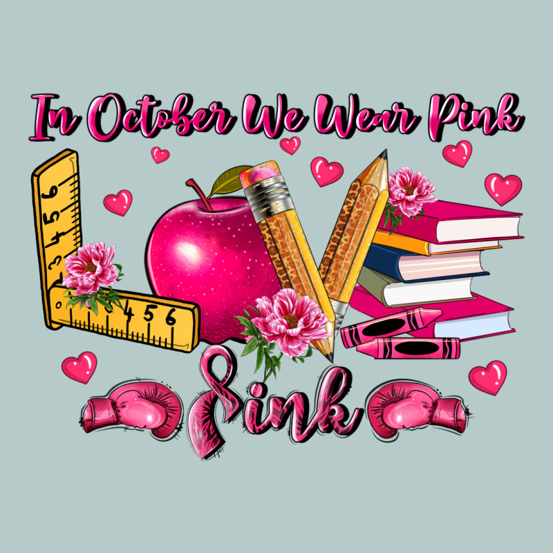 In October We Wear Pink Teacher Heavy Core Tee by LillyAllenDesigns | Teevron
