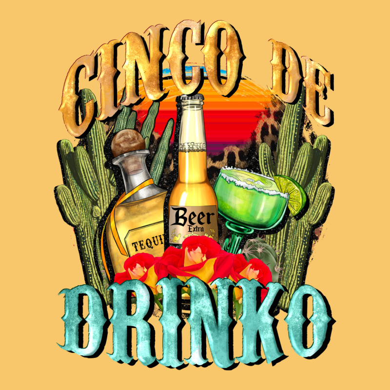 Cinco De Drinko Cinco De Mayo Vintage Hoodie by CowGirlArtShop | Teevron