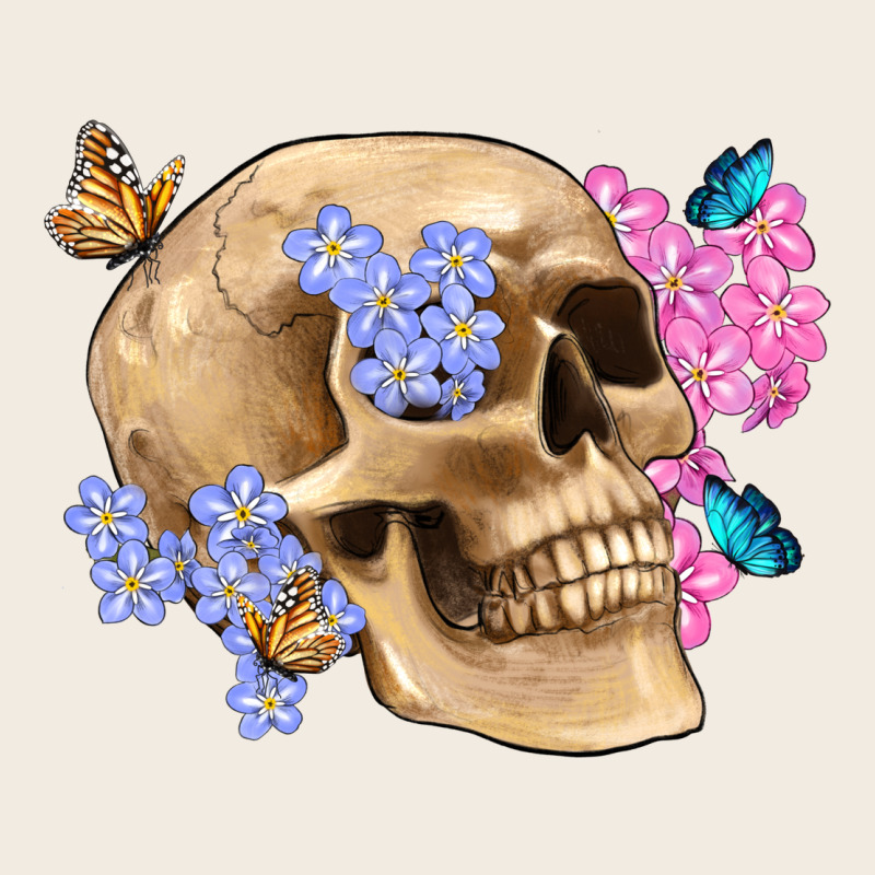 Skull Flora Butterfly Premium Sweatshirt by Artiststas | Teevron