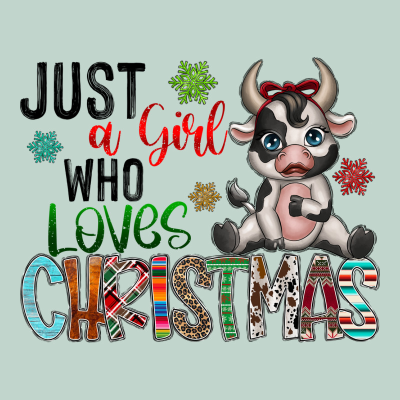 Just A Girl Who Loves Christmas Zipper Hoodie by CowhideDigitalArt | Teevron