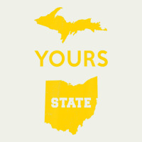 Up Yours State Of Ohio Funny Anti Oh Pro Michigan Meme Urban Heavy Tee | Teevron