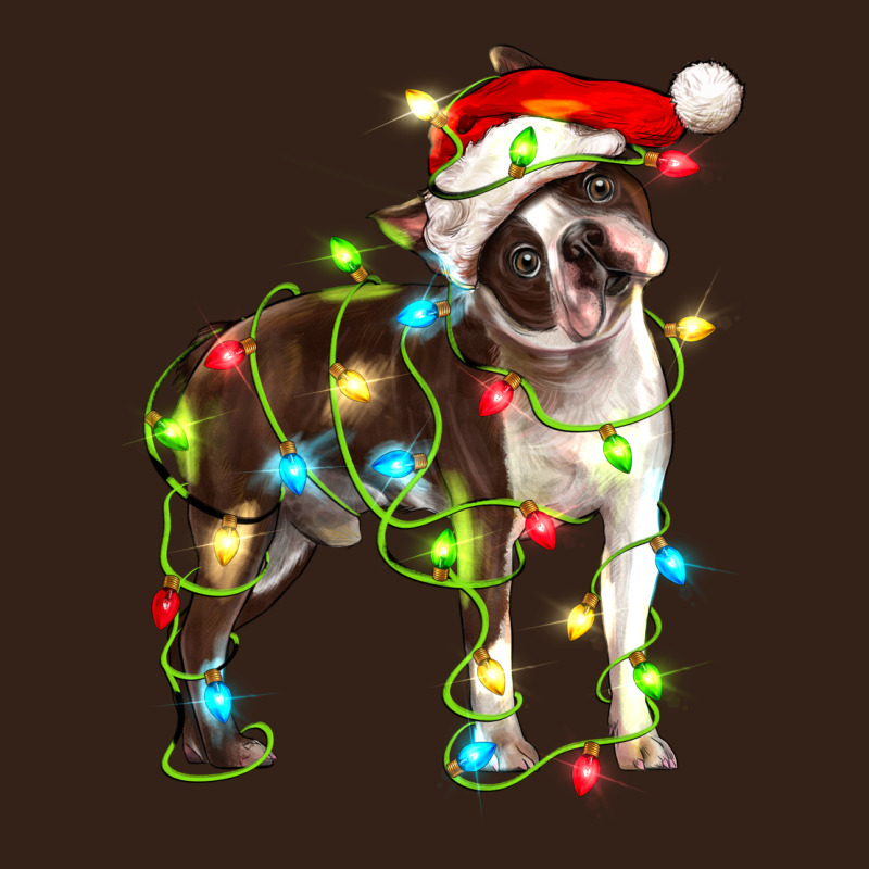 Christmas Chocolate Boston Terrier Heavy Core Tee by LillyAllenDesigns | Teevron