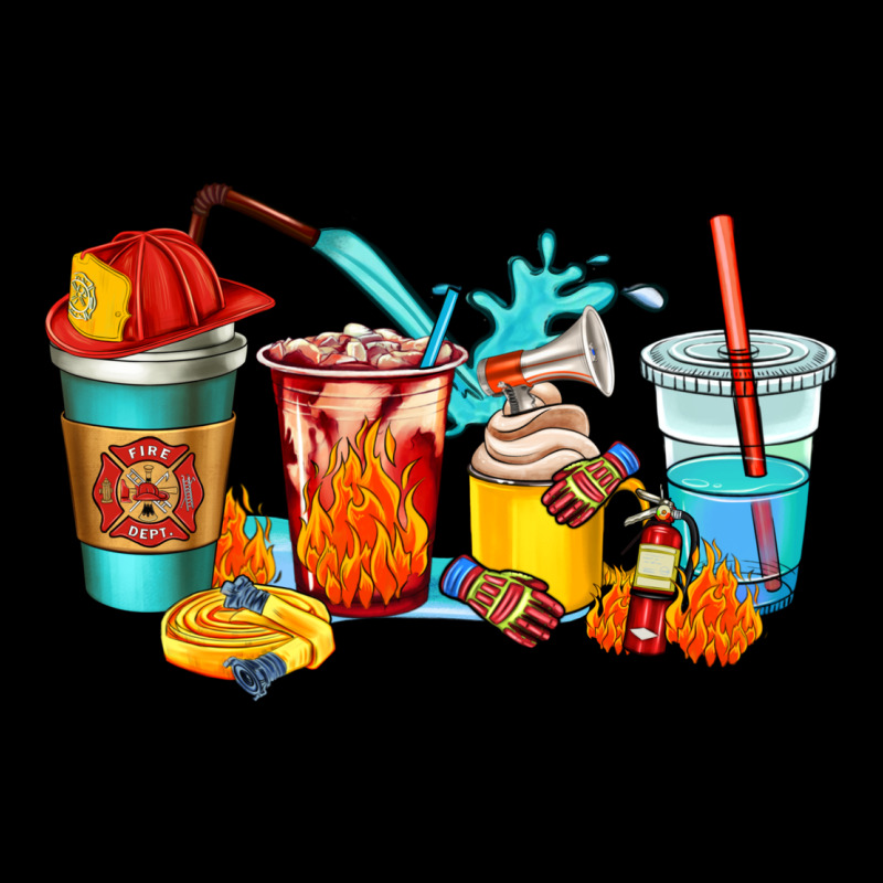 Firefighter Coffee Cups Urban Hoodie by AdoDesignShop | Teevron