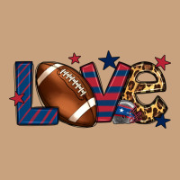 Love Football Team Color Red Blue 4th Of July Vintage Tee | Teevron