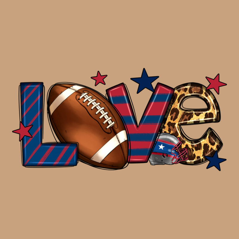 Love Football Team Color Red Blue 4th Of July Vintage Tee by HowdyJamesFarm | Teevron
