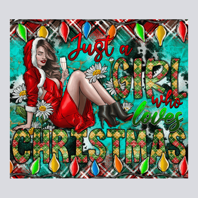 Just A Girl Who Loves Christmas Zipper Hoodie by CowhideDigitalArt | Teevron