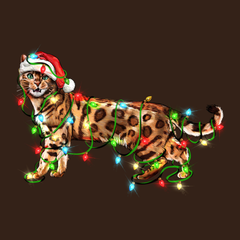 Christmas Bengal Cat Heavy Core Tee by LillyAllenDesigns | Teevron