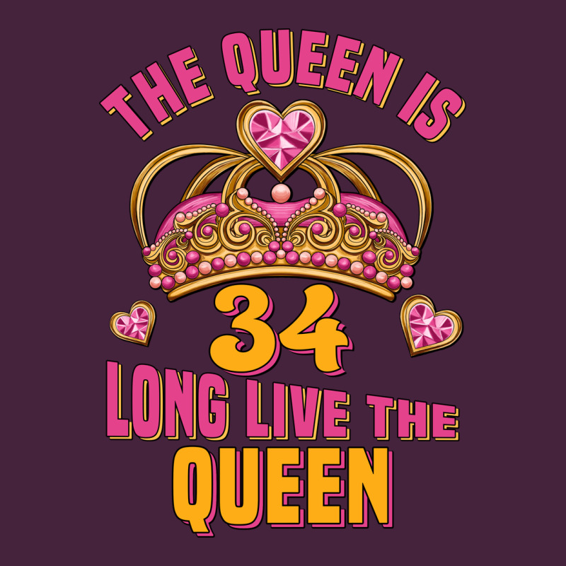 The Queen Is 34 Long Live The Queen Premium Tee by Jasminsmagicworld | Teevron