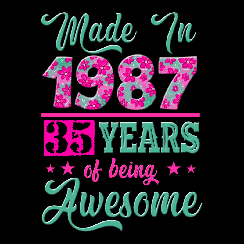 Made In 1987, 35 Years Of Being Awesome Premium Tee by Jasminsmagicworld | Teevron