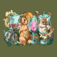 Easter Day Wine Glasses Bunny Long Sleeve Tee | Teevron