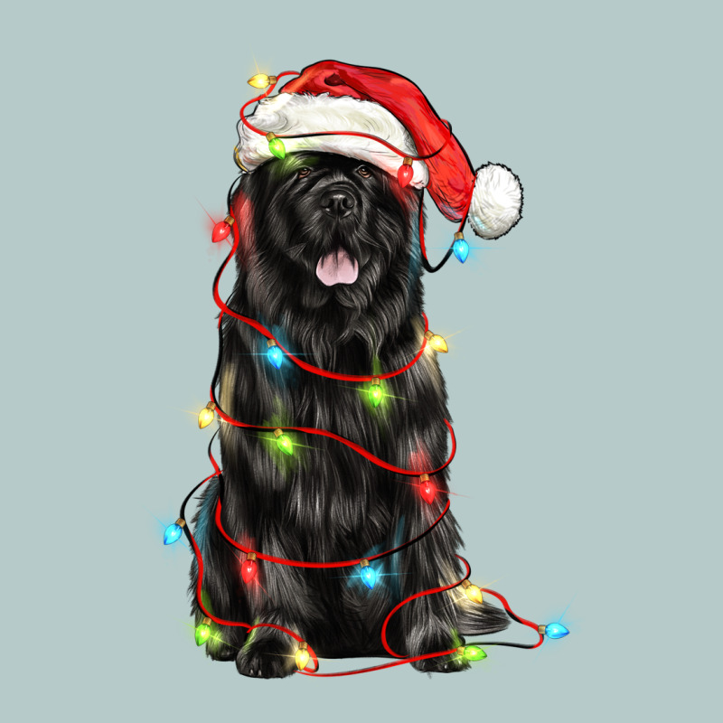 Christmas Newfoundland Dog Heavy Core Tee by LillyAllenDesigns | Teevron