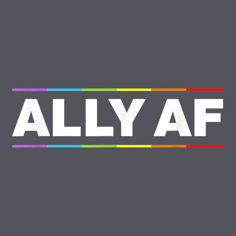 Ally Af Pride Rainbow Shirt  Proud Lgbtq Ally Tshirt Vintage Hoodie by minhPixels | Teevron
