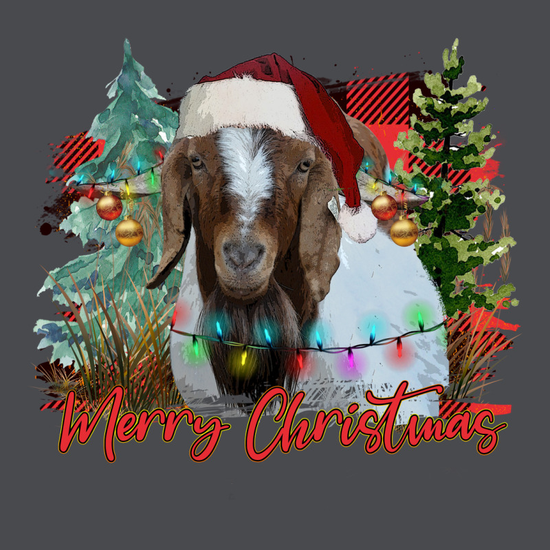 Merry Christmas Goat Zipper Hoodie by CowhideDigitalArt | Teevron