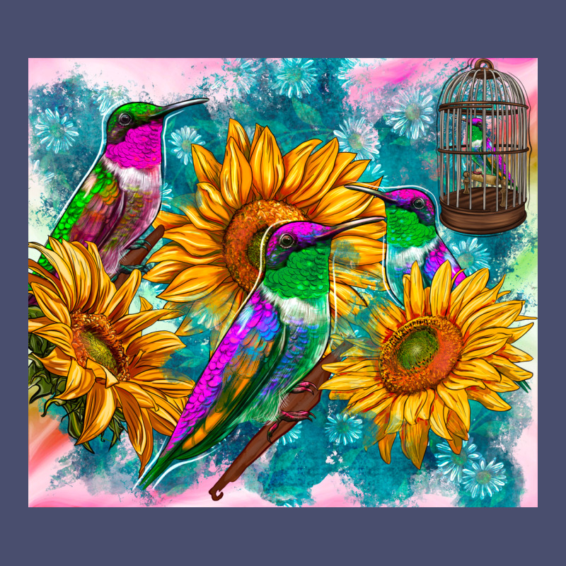 Hummingbirds Sunflower Vintage Tee by TumblerDesignByShophia | Teevron