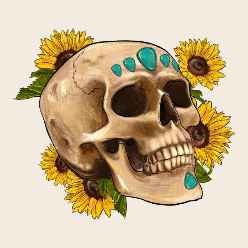 Skull Flowers And Gemstone Premium Sweatshirt by Artiststas | Teevron