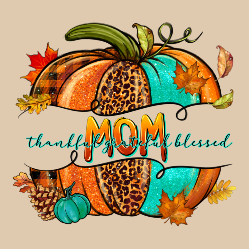 Thankful Grateful Blessed Mom Pumpkin Classic Tee by NancyCooperArtShop | Teevron