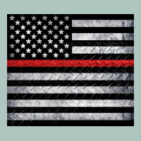 Thin Red Line American Flag Metal Floor Premium Sweatshirt | Teevron