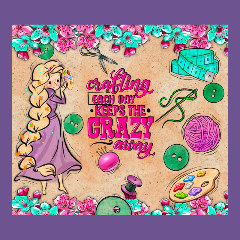 Sewing Crafting Each Day Keeps The Crazy Away Vintage Tee by TumblerDesignByShophia | Teevron
