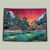 Colorado Scenery Map Ladies Tee | Teevron