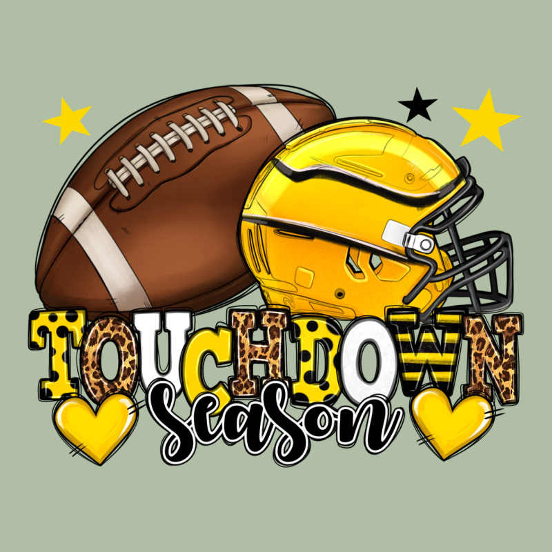 Touchdown Season American Football Yellow Team Urban Heavy Tee by HowdyJamesFarm | Teevron