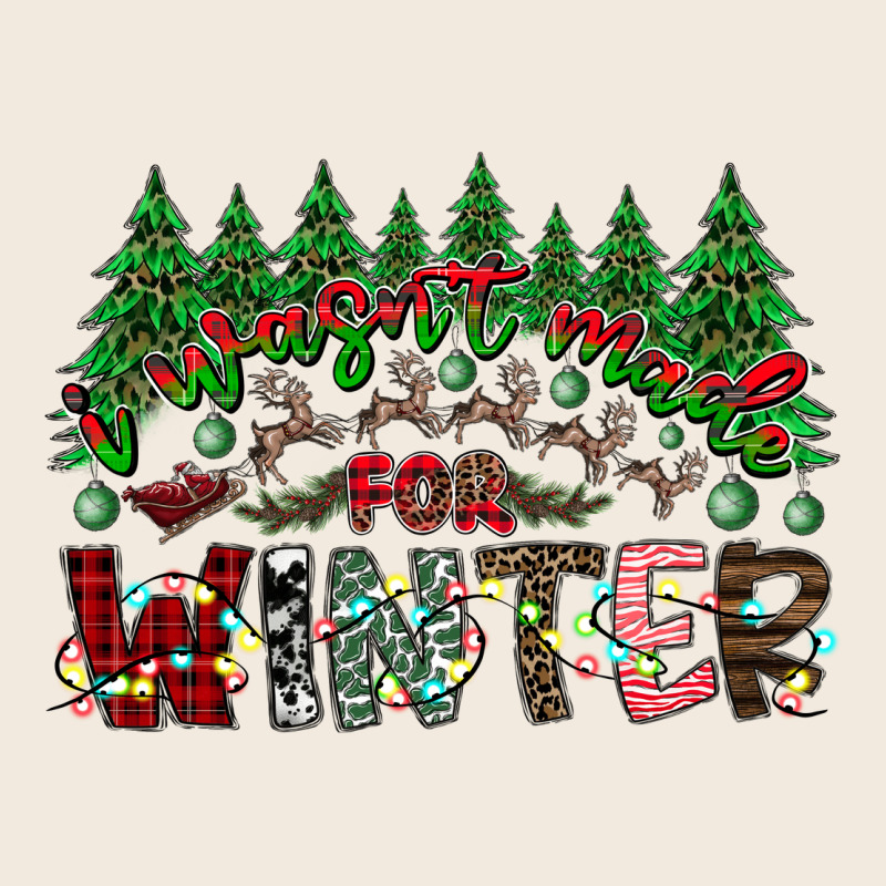 I Was Made For Winter Zipper Hoodie by CowhideDigitalArt | Teevron