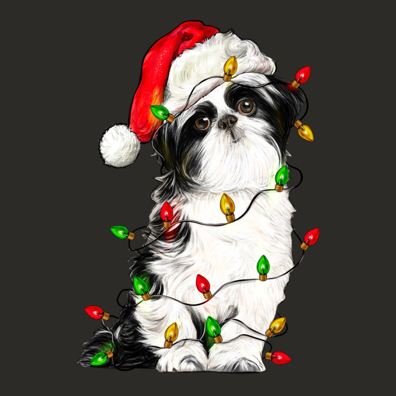 Christmas Shih Tzu Dog Heavy Core Tee by LillyAllenDesigns | Teevron