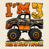 I'm Three This Is How I Roll Monster Truck Birthday Premium Tee | Teevron