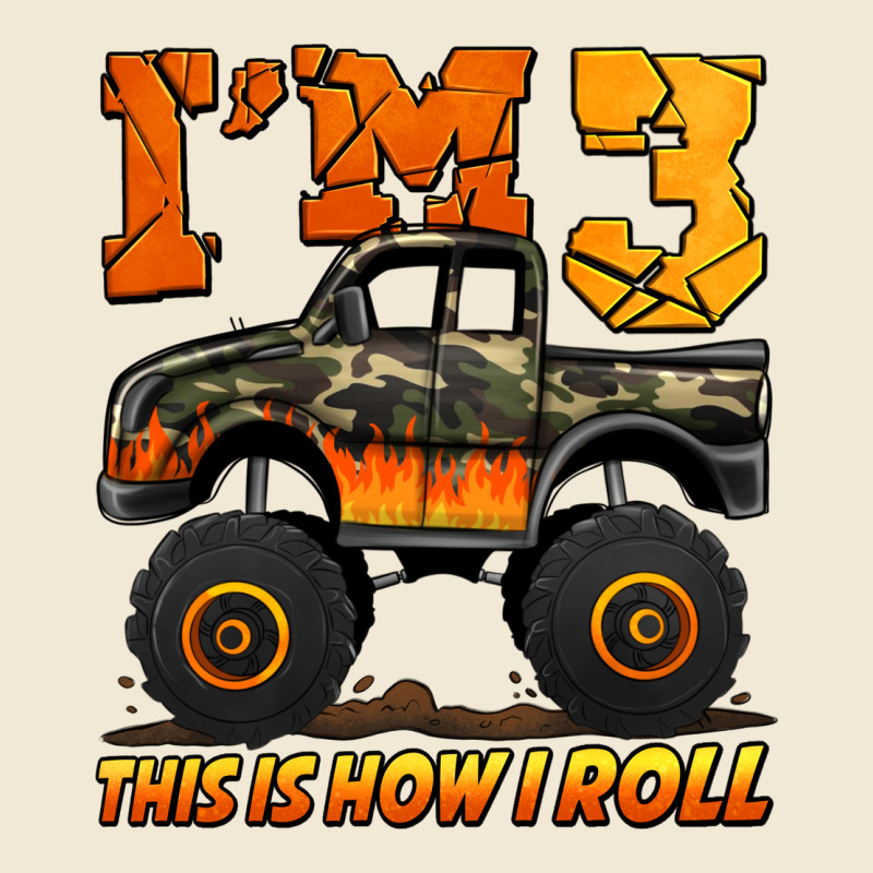 I'm Three This Is How I Roll Monster Truck Birthday Premium Tee by Jasminsmagicworld | Teevron