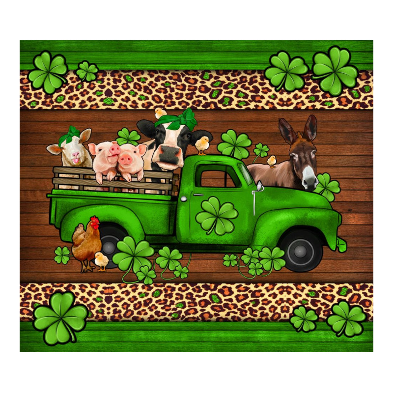 St Patricks Farm Animals Truck Premium Tee by Jasminsmagicworld | Teevron