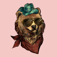 Bear Cowboy Bandana Glasses Urban Heavy Tee | Teevron