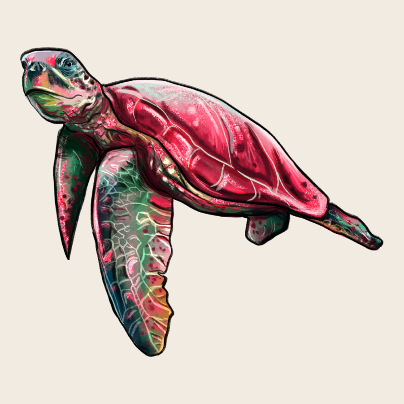 Sea Turtle Pink Glitter Premium Sweatshirt by Artiststas | Teevron