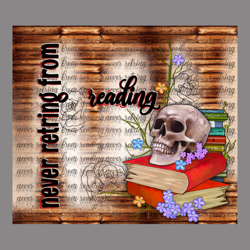 Never Retring From Reading Vintage Tee by TumblerDesignByShophia | Teevron