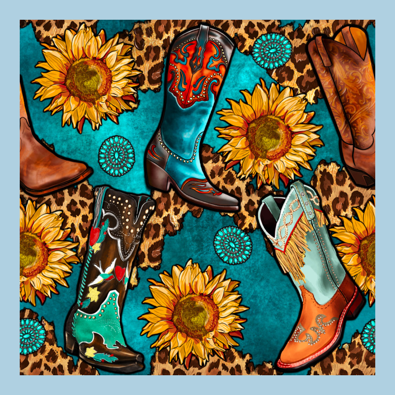 Western Cowboy Boot Seamless Pattern Premium Hoodie by BundleAndBundleShop | Teevron