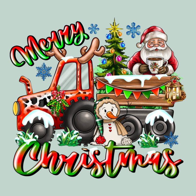 Merry Christmas  Tractor Zipper Hoodie by CowhideDigitalArt | Teevron
