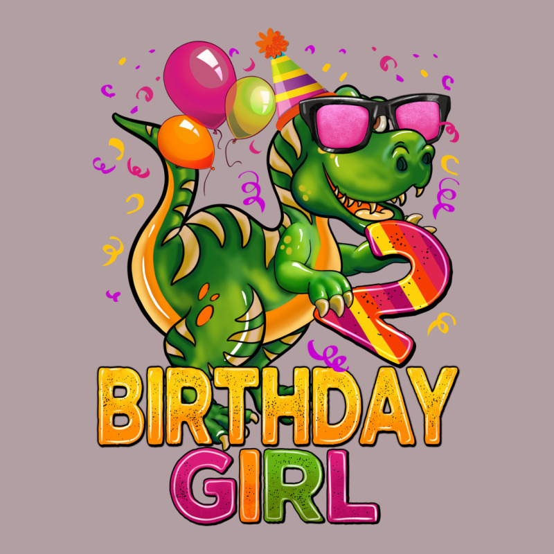 2rd Birthday Girl T Rex Pink Vintage Hoodie by CowGirlArtShop | Teevron