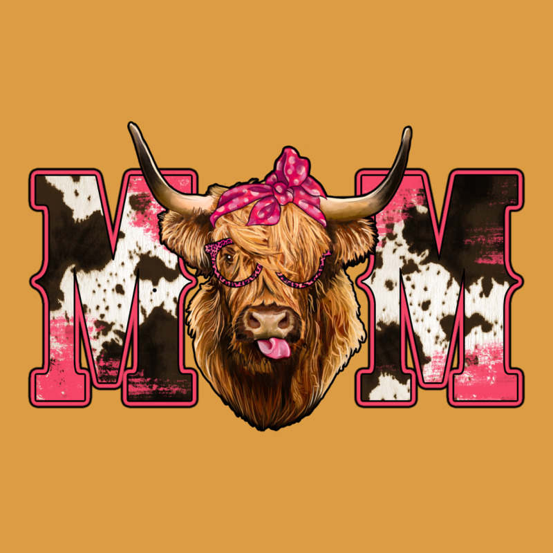 Western Highland Cow Mom Urban Heavy Tee by HowdyJamesFarm | Teevron