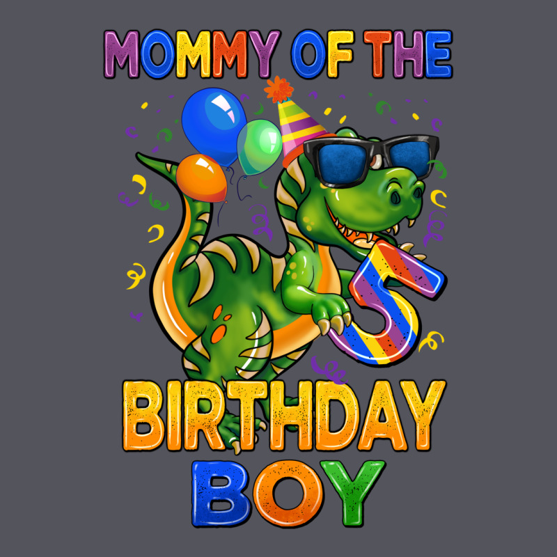 Mommy Of The 5 Th Birthday Boy T Rex Vintage Hoodie by CowGirlArtShop | Teevron