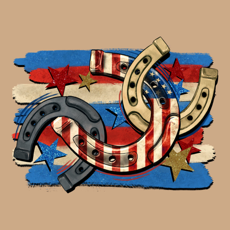 4th Of July Horseshoe Vintage Hoodie by CowGirlArtShop | Teevron