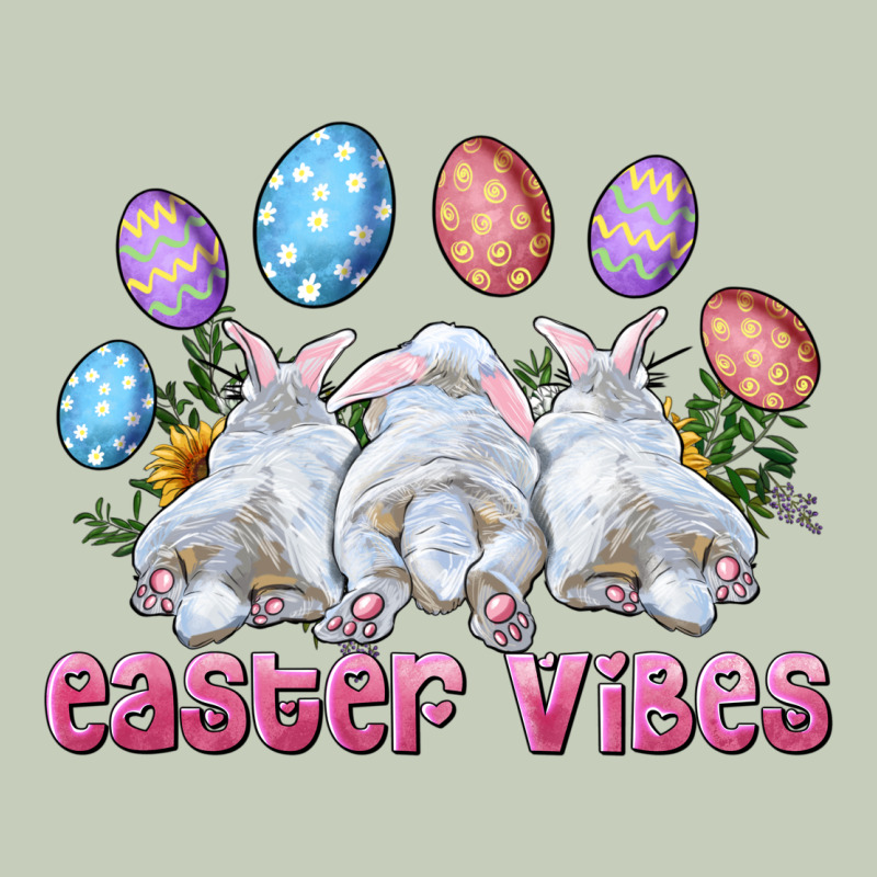 Easter Vibes With Bunny And Eggs Ladies Tee by RanaPortraitStore | Teevron
