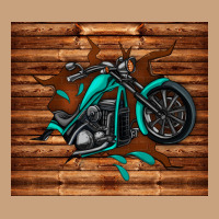 Woodgrain Motorcycle Vintage Tee | Teevron