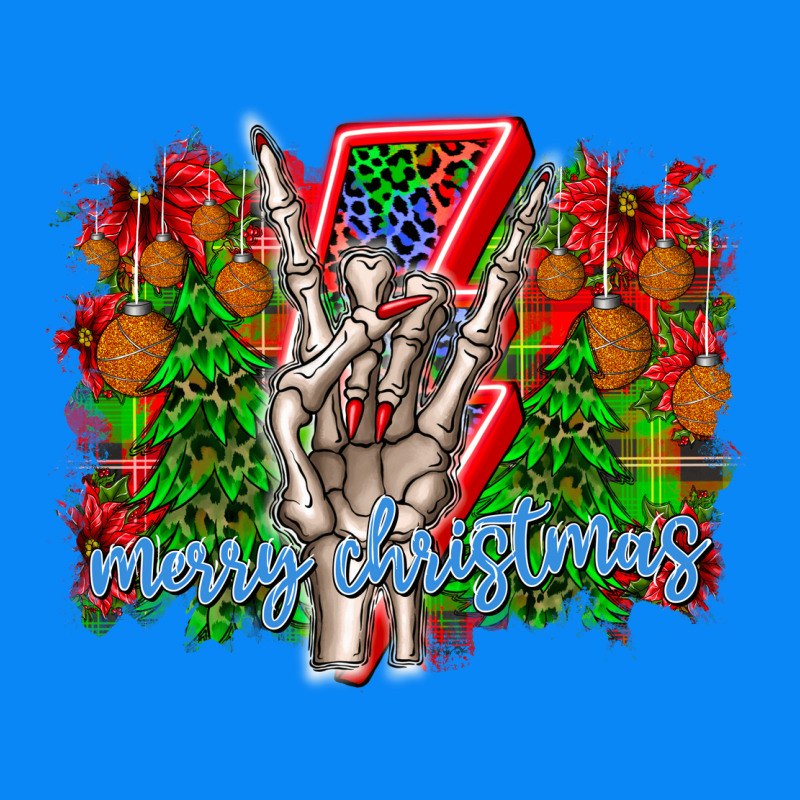 Punk Rock Merry Christmas Zipper Hoodie by CowhideDigitalArt | Teevron