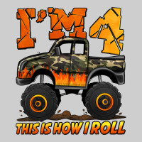 I'm Four This Is How I Roll Monster Truck Birthday Premium Tee | Teevron