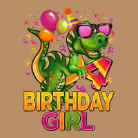 4th Birthday Girl T Rex Pink Vintage Hoodie | Teevron