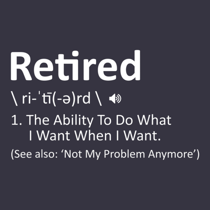 Retired Definition Not My Problem Anymore Funny Retirement Vintage Hoodie by minhPixels | Teevron