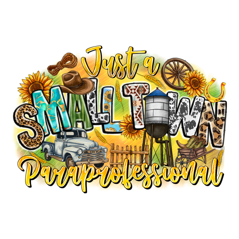 Just Small Town Paraprofessional Zipper Hoodie by CowhideDigitalArt | Teevron