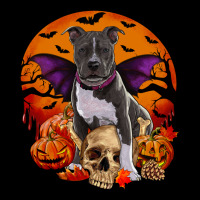 Halloween Pitbull Dog Ladies Tee | Teevron