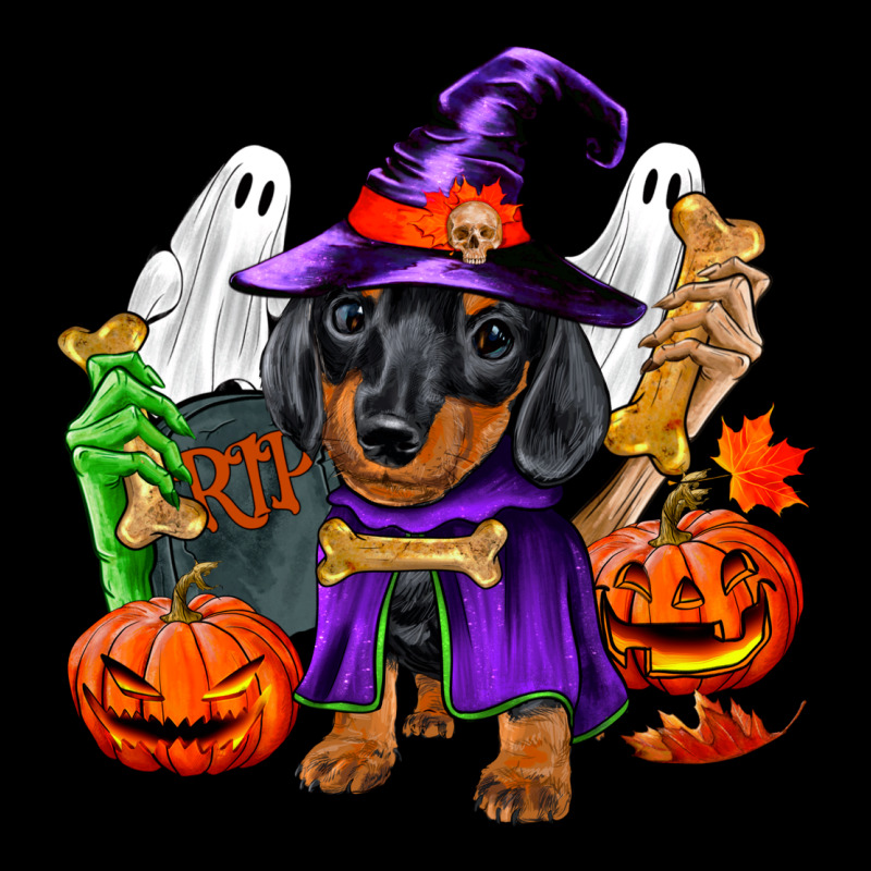 Halloween Dachshund Puppy Dog Ladies Tee by RanaPortraitStore | Teevron