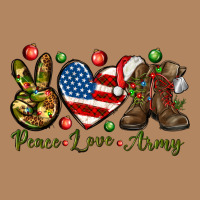 Peace Love Army Christmas 4th Of July Long Sleeve Tee | Teevron
