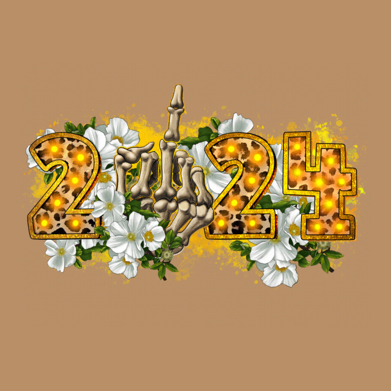 2024 Skeleton Middle Finger New Year Vintage Hoodie by CowGirlArtShop | Teevron